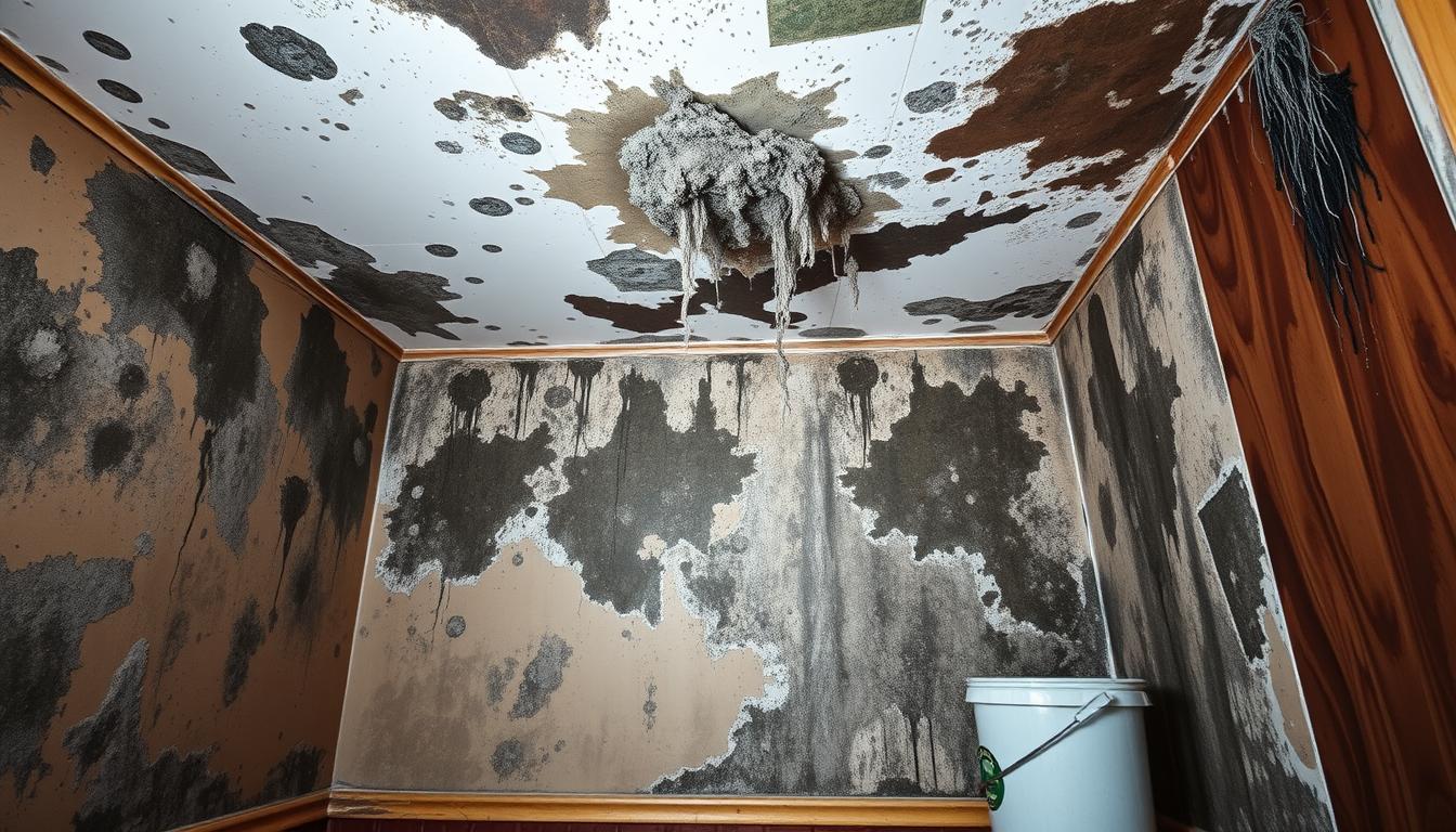 Signs of mold infestation