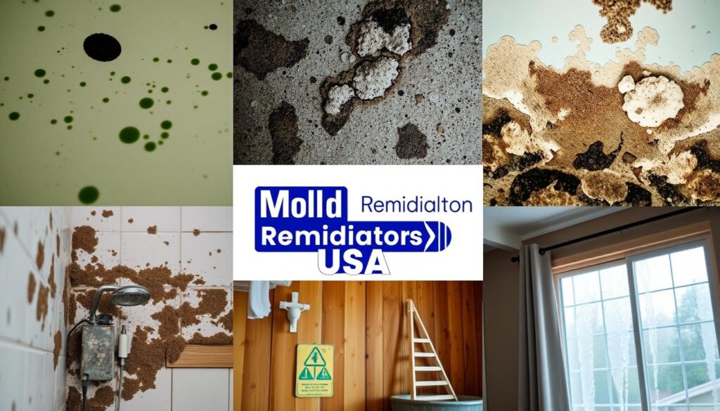 Signs of mold infestation