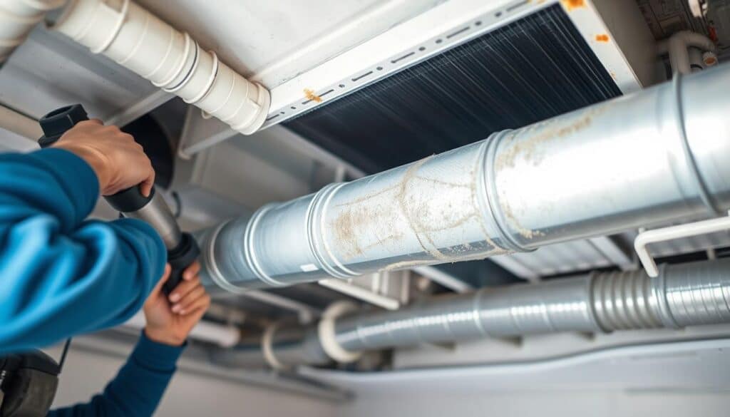 Air duct maintenance for mold prevention