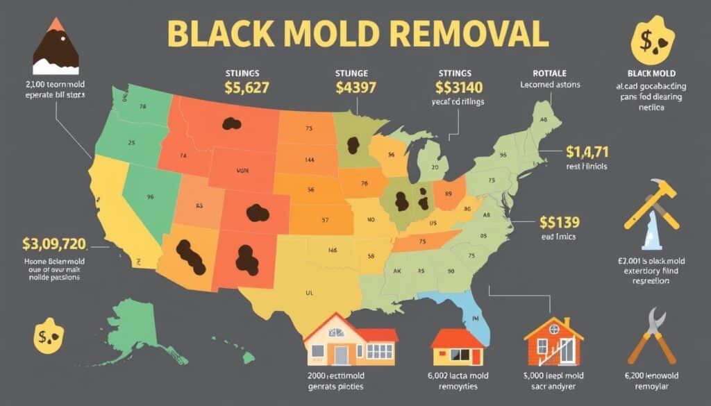 Black mold removal cost by location