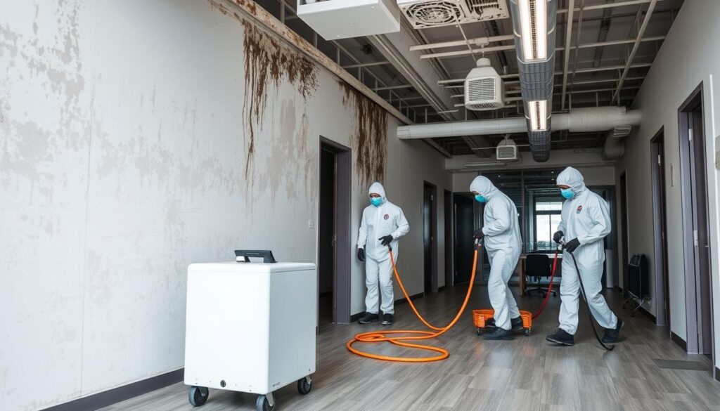 Commercial property mold removal