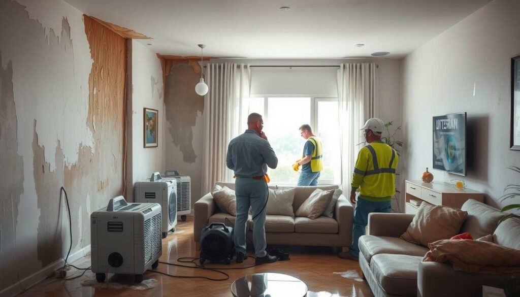 Water damage restoration