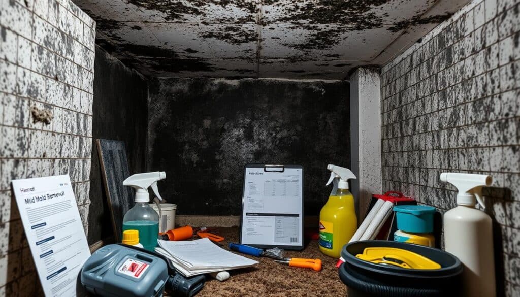 black mold removal cost