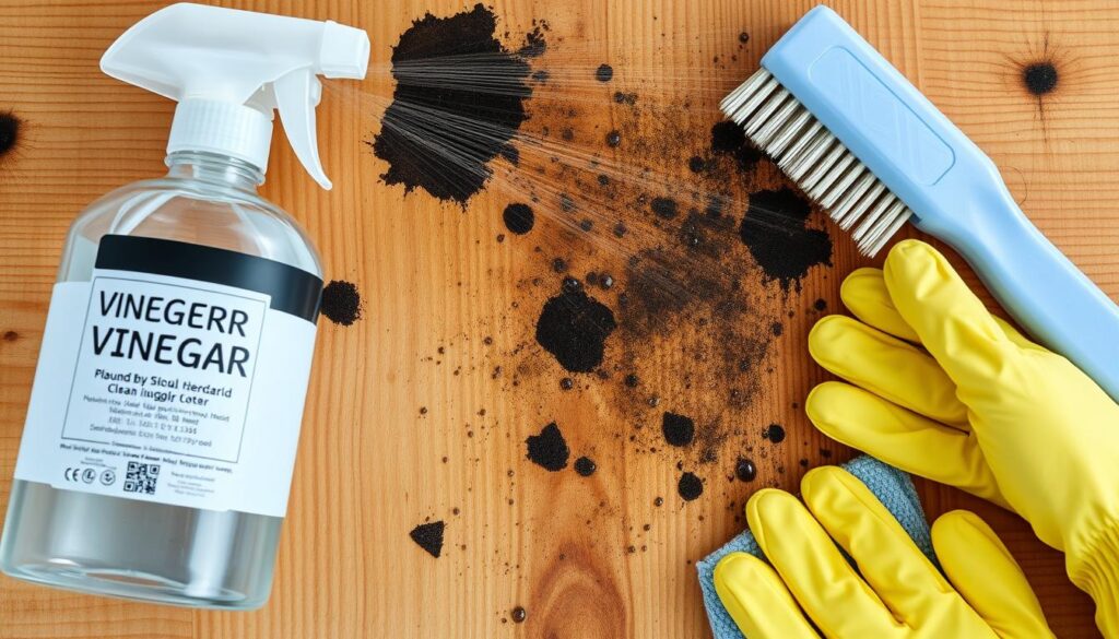 how to remove black mold from wood